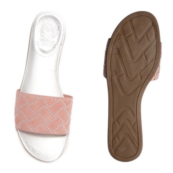 NWT Vince Camuto studded slide sandals - Picture 2 of 8